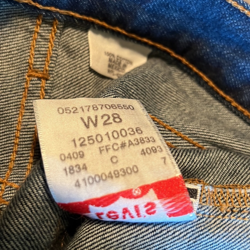 Levi’s 501 denim jeans women’s size 28 vintage clean jeans - Picture 2 of 3